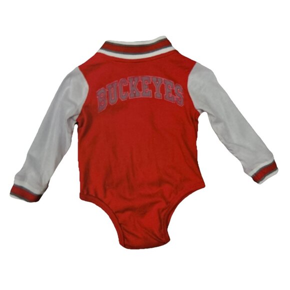 NEW Ohio State Buckeyes Colosseum One Piece Varsity Shirt Outfit Infant 6-12m - Picture 2 of 7